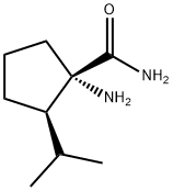 Cyclopentanecarboxamide, 1-amino-2-(1-methylethyl)-, (1S,2R)- (9CI) 结构式