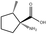 Cyclopentanecarboxylic acid, 1-amino-2-methyl-, (1R,2S)- (9CI) 结构式