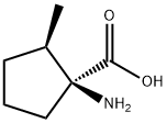 Cyclopentanecarboxylic acid, 1-amino-2-methyl-, (1S,2R)- (9CI) 结构式