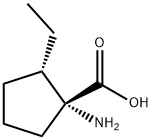 Cyclopentanecarboxylic acid, 1-amino-2-ethyl-, (1R,2S)- (9CI) 结构式