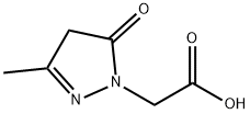 2-(3-甲基-5-氧代-4,5-二氢-1H-吡唑-1-基)乙酸盐酸盐 结构式