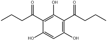 1,1'-(2,4,6-Trihydroxy-m-phenylene)di-1-butanone 结构式
