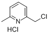 2-(氯甲基)-6-甲基吡啶盐酸盐 结构式