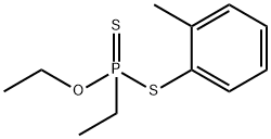 Ethylphosphonodithioic acid O-ethyl S-(o-tolyl) ester 结构式