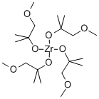 ZIRCONIUM 2-METHOXYMETHYL-2-PROPOXIDE 结构式