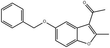 1-(5-(苄基氧基)-2-甲基苯并呋喃-3-基)乙烷-1-酮 结构式