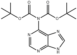 6-[双(BOC)氨基]嘌呤 结构式