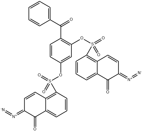 4-Benzoyl-1,3-phenylene bis(6-diazo-5,6-dihydro-5-oxonaphthalene-1-sulphonate)