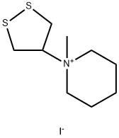 1-(1,2-Dithiolan-4-yl)-1-methylpiperidium iodide 结构式