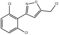 5-(氯甲基)-3-(2,6-二氯苯基)异噁唑 结构式