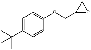 对叔丁基苯基1-(2,3-环氧)丙基醚 结构式