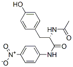 (S)-2-acetamido-3-(p-hydroxyphenyl)-N-(p-nitrophenyl)propionamide 结构式
