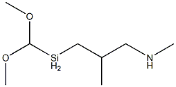 二甲氧基甲基-[2-甲基-3-(甲基氨基)丙基]硅烷 结构式