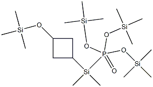 [2-[(Trimethylsilyl)oxy]trimethylenebis(oxy)]bis[phosphonic acid bis(trimethylsilyl)] ester 结构式