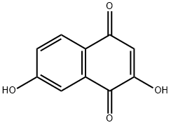 2,7-Dihydroxy-1,4-naphthoquinone 结构式