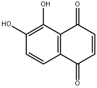 5,6-Dihydroxy-1,4-naphthalenedione 结构式