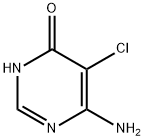 6-氨基-5-氯-3,4-二氢嘧啶-4-酮 结构式