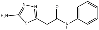 5-氨基-N-苯基-1,3,4-噻二唑-2-乙酰胺 结构式