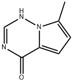 Pyrrolo[2,1-f][1,2,4]triazin-4(1H)-one, 7-methyl- (9CI) 结构式