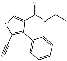 3-CARBETHOXY-4-PHENYL-5-CYANOPYRROLE 结构式