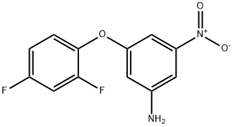 3-(2,4-二氟苯氧基)-5-硝基苯胺 结构式