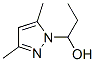 1H-Pyrazole-1-methanol,  -alpha--ethyl-3,5-dimethyl- 结构式