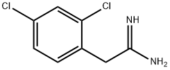 2-(2,4-二氯苯基)乙脒盐酸盐 结构式