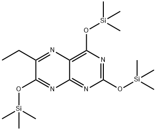 6-Ethyl-2,4,7-tris(trimethylsilyloxy)pteridine 结构式