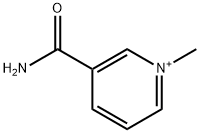 1-METHYLPYRIDIN-1-IUM-3-CARBOXAMIDE 结构式
