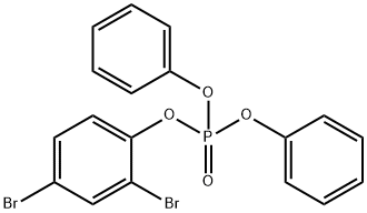 2,4-dibromophenyl diphenyl phosphate 结构式