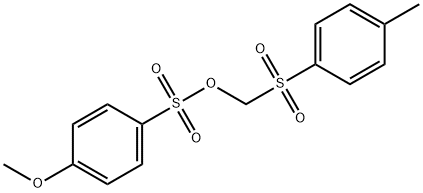 [(4-Methylphenyl)sulfonyl]methyl 4-methoxybenzenesulfonate 结构式