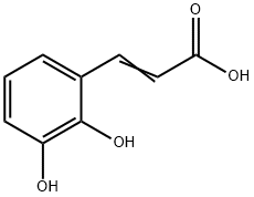 2,3-dihydroxycinnamic acid 结构式