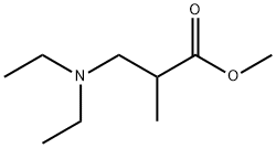 3-(二乙氨基)-2-甲基丙酸甲酯 结构式