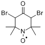 3,5-二溴-2,2,6,6-四甲基-4-氧代-1-哌啶基 结构式