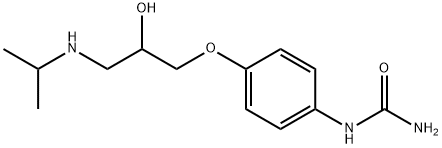 [4-[2-Hydroxy-3-(isopropylamino)propoxy]phenyl]urea 结构式