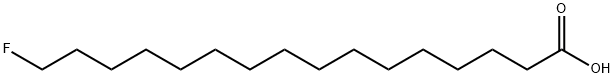 16-fluoropalmitic acid 结构式