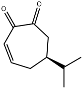 3-Cycloheptene-1,2-dione,6-(1-methylethyl)-,(6S)-(9CI) 结构式