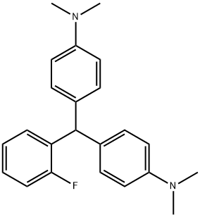 BIS(4-N,N-DIMETHYLAMINO-PHENYL)-(2-FLUOROPHENYL)-METHANE 结构式