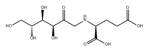 L-GLUTAMIC ACID, N-(1-DEOXY-D-FRUCTOS-1-YL)- 结构式