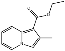2-Methyl-1-indolizinecarboxylic acid ethyl ester 结构式