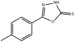 5-(4-甲基苯基)-1,3,4-噁二唑-2-硫醇 结构式