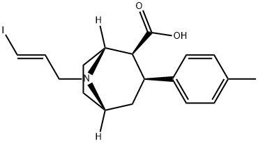 (E)-N-3-(IODOPROP-2-ENYL)2E-CARBOXY-3E-(P-TOLYL)-NORTROPAN 结构式