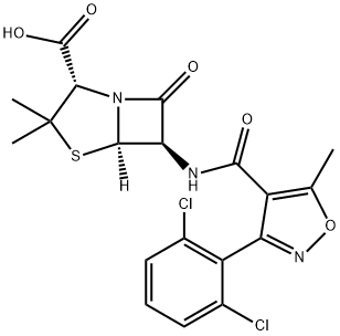 双氯西林 结构式
