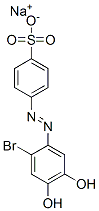 4-[(2-Bromo-4,5-dihydroxyphenyl)azo]benzenesulfonic acid sodium salt 结构式