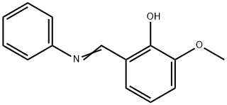 N-(2-hydroxy-3-methoxybenzylidene)aniline 结构式