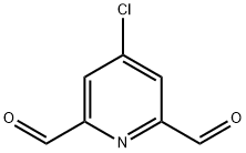 4-氯吡啶-2,6-二甲醛 结构式