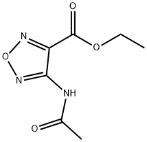 1,2,5-Oxadiazole-3-carboxylicacid,4-(acetylamino)-,ethylester(9CI) 结构式