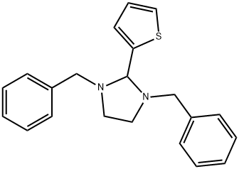 1,3-BIS(PHENYLMETHYL)-2-(2-THIENYL)-IMIDAZOLIDINE 结构式