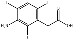(3-Amino-2,4,6-triiodophenyl)acetic acid 结构式