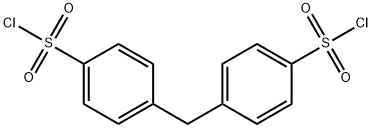 4,4'-亚甲基双(苯磺酰氯) 结构式